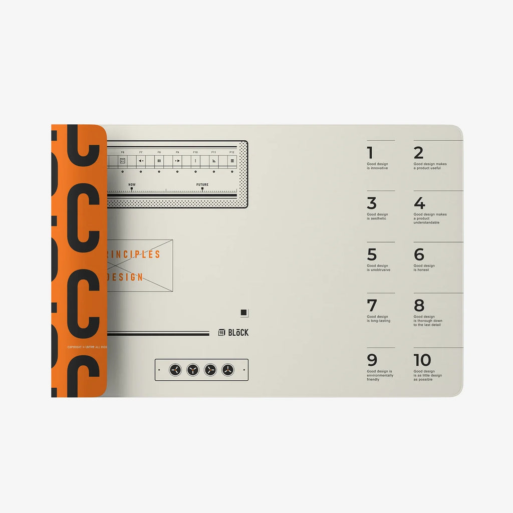 雙面桌面墊-復古橙