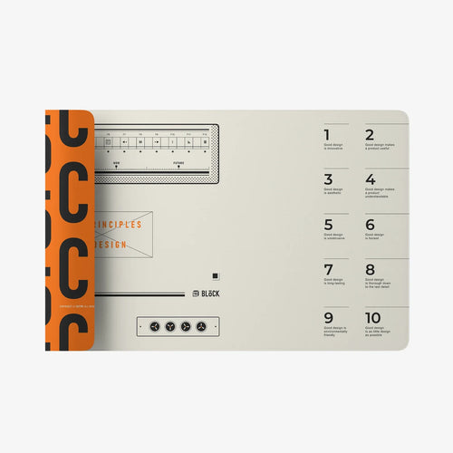 雙面桌面墊-復古橙