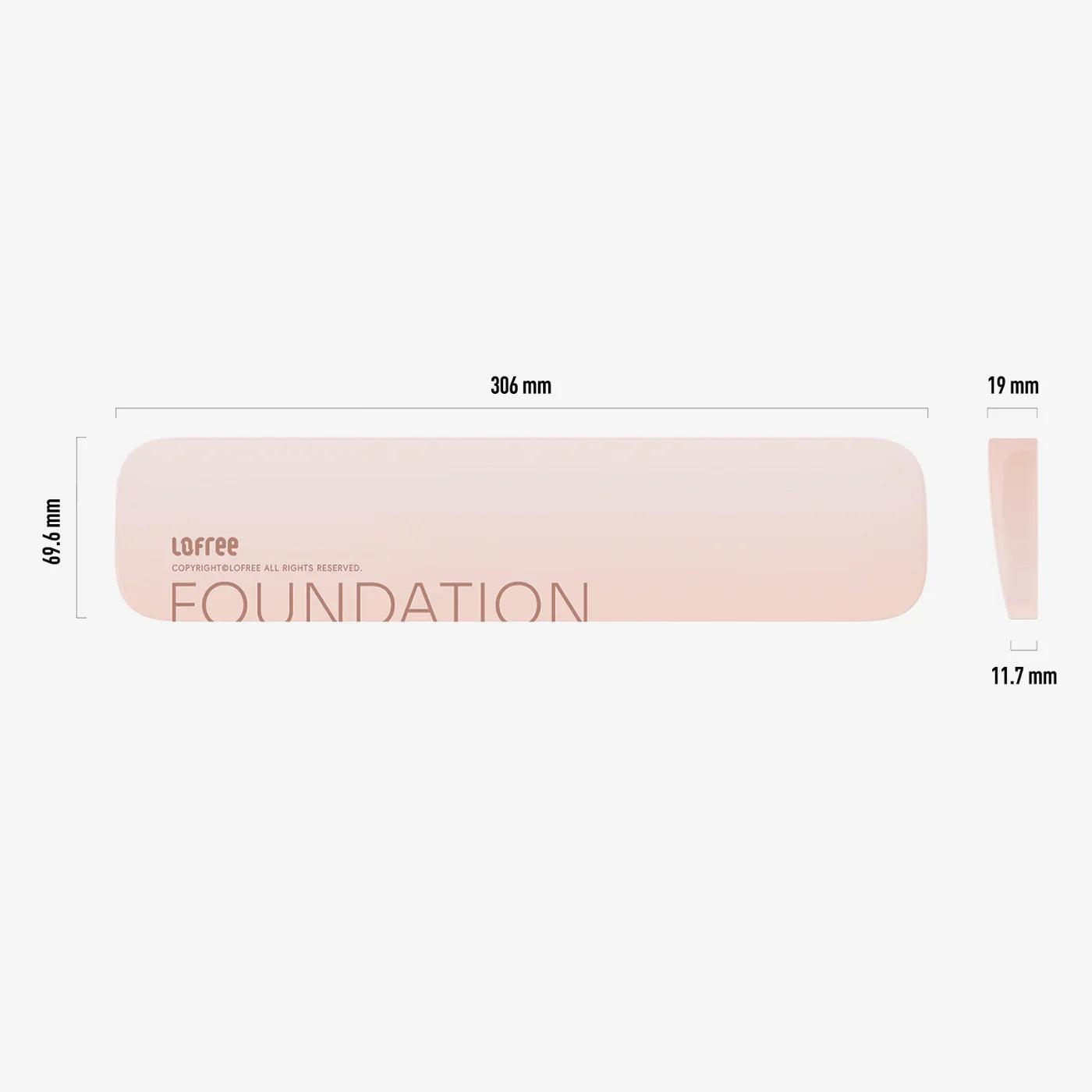 果凍透明鍵盤手枕－粉底液