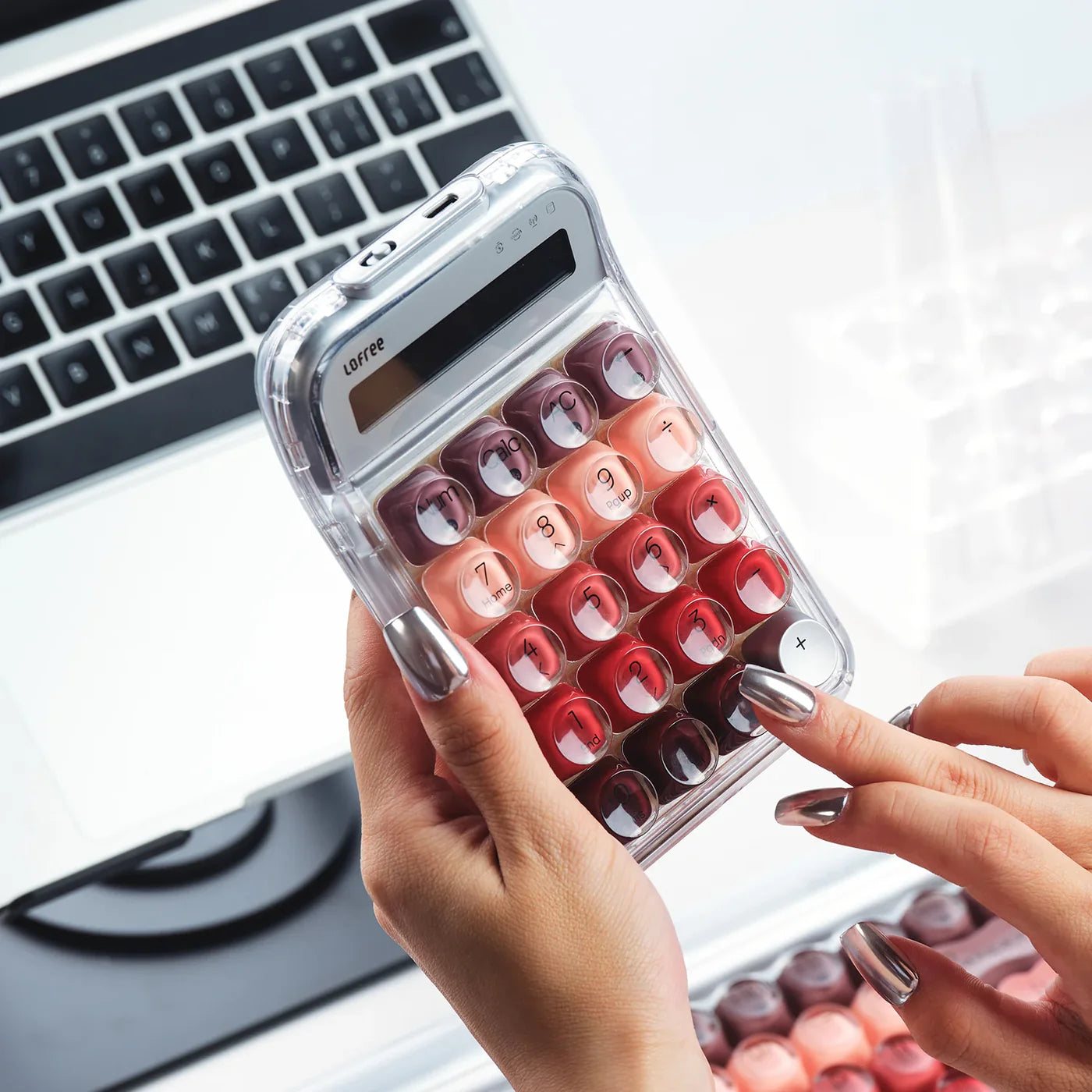 糖豆數字鍵盤-銀管