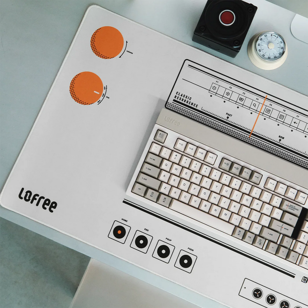 雙面桌面墊-復古橙