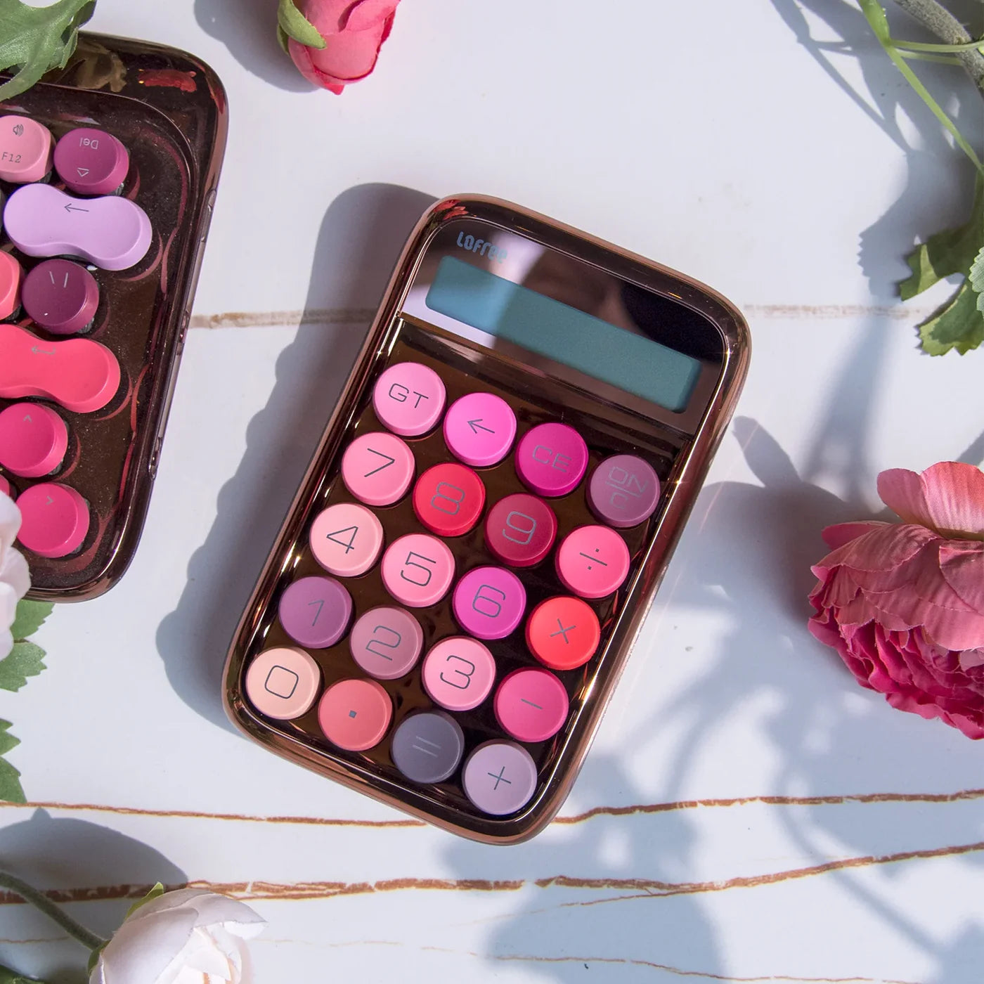 糖豆計算機-玫瑰金